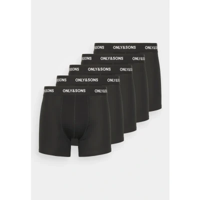 Bild av Only &amp; Sons Onsfitz Solid Trunk 5 PACK Underkläder, Storlek: Small, Black