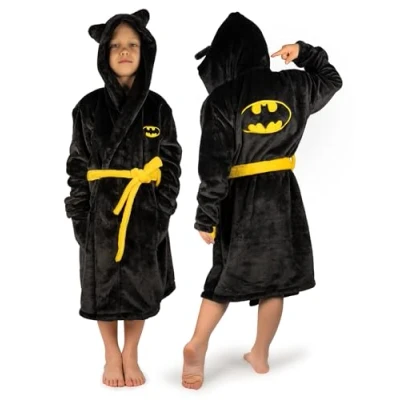 Bild av DC Comics Batman Morgonrock För Barn Varm Barnmorgonrock Mjuk Bebis 122 128