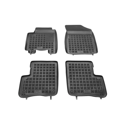 Bild av REZAW PLAST 201408 Ensemble de tapis sol Caoutchouc avant et arrière 4 noir Sur mesure TOYOTA: Yaris I 3/5 portes