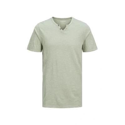 Bild av Jack &amp; Jones Jjesplit NECK SS NOOS Tshirt bas, Storlek: Large, Iceberg green
