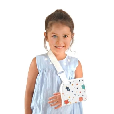 Bild av Mobiclinic ® kids, Arm Sling storlek S, 100% bomull, för barn, Justerbart band, axelskydd, Underarm 22cm, Latexfri, Monster Print