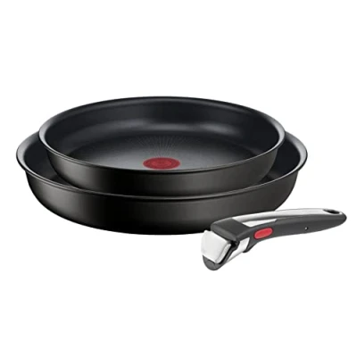 Bild av Tefal Ingenio Unlimited On 3 delat set, stekpanna stapelbar, induktion, enkel rengöring, non stick beläggning, värmeindikator, svart, L3959143, Variety Pack