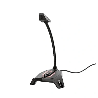 Bild av Trust Gaming LED Illuminated USB Streaming Microphone GXT 215 Zabi for Computer, Laptop, PC Black