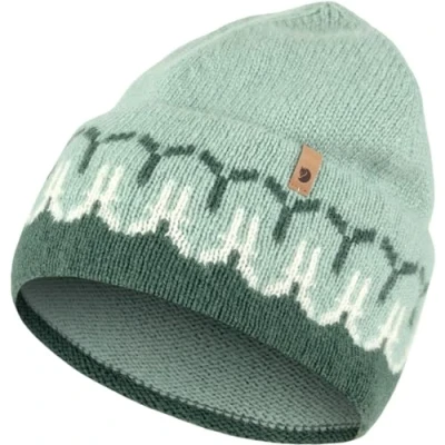 Bild av Fjällräven Grön Cuff Beanie Övik Path Knit Deep Patina/Misty Green @ Hatstore
