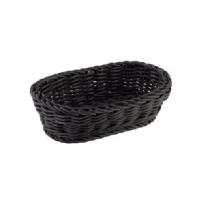 Bild av APS korg, oval &quot;PROFI LINE&quot; korg av polypropylen mått: 19 x 12 cm/höjd: 6 cm/färg: svart