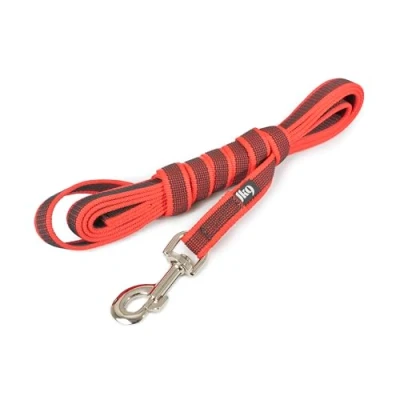 Bild av Julius K9 C&amp;G Super grip leash red/grey 20mm/3.0m with handle