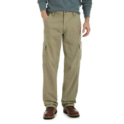Bild av Wrangler Authentics Pantauthentics för män, Brittisk kaki, 40W X 32L