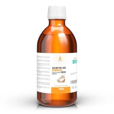 Bild av Snadi Fraktionerad Kokosolja (MCT) Bio 500 ml 100% Ren och Naturlig Djupgående Återfuktare för Hud Hår Idealisk Kosmetika Aromaterapi