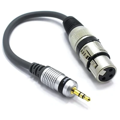 Bild av VITALCO XLR hona till 3,5 miniuttag TRS hanadapter 1/8 mm uttag AUX 3 polig mikrofon ljudkabel