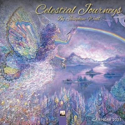 Bild av Celestial Journeys by Josephine Wall Mini Calendar 2025 (Art Calendar)