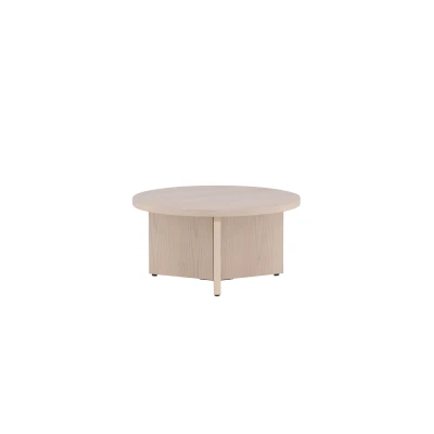 Bild av Venture Design, Saltö Soffbord Ø65 cm Vitputsad
