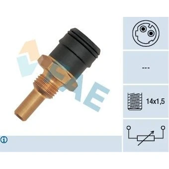 Bild av EPS 1.830.183 Sonde De Température Liquide Refroidissement Made in Italy OE Equivalent noir MERCEDES BENZ: W124 Berline, Classe C Berline