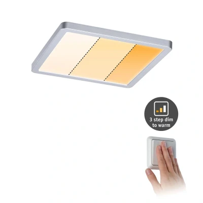 Bild av Paulmann Areo panel dimtowarm kantig krom 17,5 cm