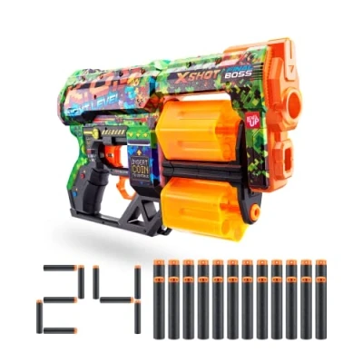 Bild av X Shot Skins Dread, K.O., skumdart blaster (24 pilar)