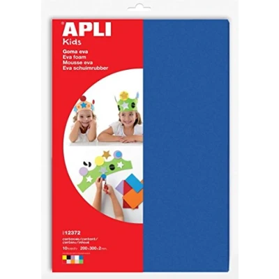 Bild av Feuille de Mousse Apli Kids A4 Blanc Jaune Multicouleur (10 Unités)