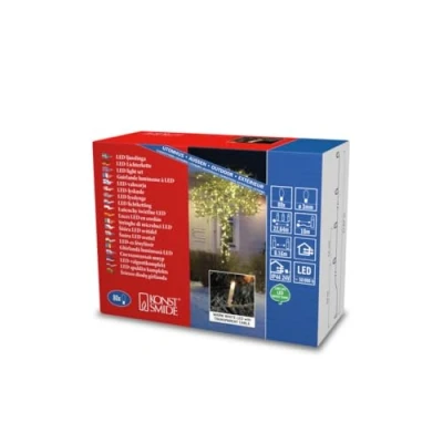 Bild av Konstsmide Mikro LED ljusslinga, 80 varma vita dioder, 24 V utomhustransformator, transparent kabel 3611103