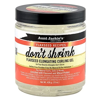 Bild av Aunt Jackie&#039;s Don&#039;t Shrink Flaxseed Elongating Curling Gel, 15 oz av