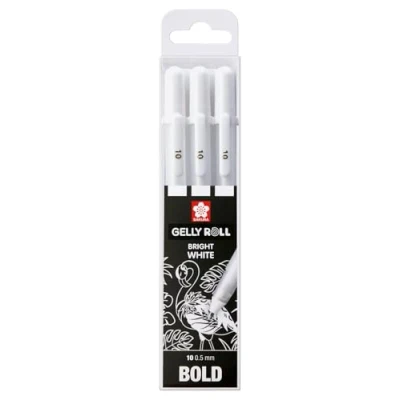 Bild av Sakura Gelly Roll 3 gelpennen 0,5 mm wit