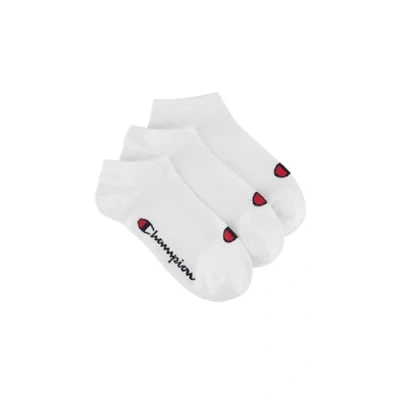 Bild av Champion Unisex Sneaker 3ER PACK Basic LOGO Strumpor, Storlek: 35 38, Weiß