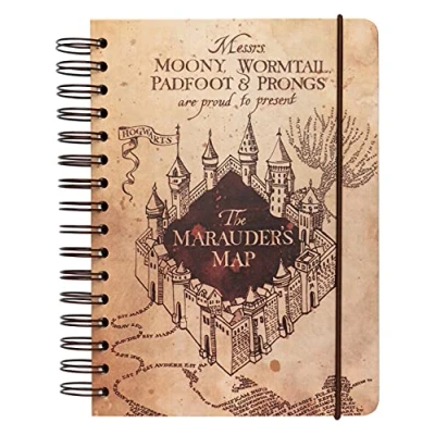 Bild av Grupo Erik The Marauder&#039;s Map Harry Potter A5 Notebook Bullet Journal Notebooks Notepads Notepad Dotted Sketchbook Gifts