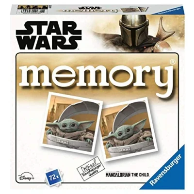 Bild av Ravensburger 20671 The Mandalorian Memory Star Wars, spelklassikern för alla Wars fans, minnesspel 2 8 spelare från 4 år