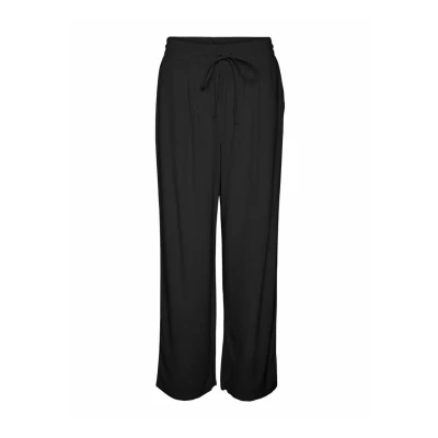 Bild av VERO MODA dambyxor med brett bensnitt VMJESMILO medium midjebyxor, svart, XS