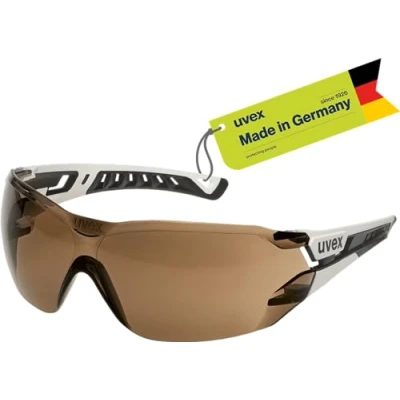 Bild av uvex pheos nxt 9128223 Skyddsglasögon inkl. UV skydd Svart, Vit