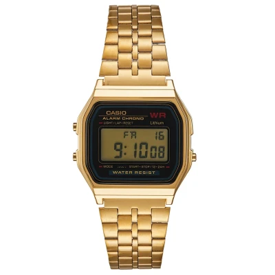 Bild av Casio Collection Retro Digitalklocka, Storlek: One Size, Goldfarben
