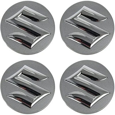 Bild av 4 st bilhubkepsar, för Suzuki Swift SX4 S Cross Ignis, logotyp hjul center cover solskydd vattentät, 56 mm, C