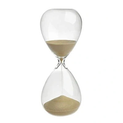 Bild av TFA Dostmann Timglas 15 minuter, 18.6009.53.90, minuters körtid, hourglas, timer dekorativt objekt, bordsdekoration, tidsmätare, av glas, sand, gul