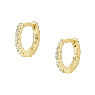 Bild av Fossil Earring Sterling Silver Gold Örhänge goldcoloured, Storlek: One Size, coloured