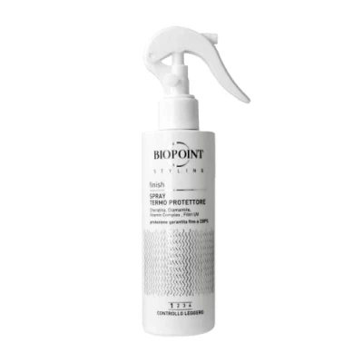 Bild av Biopoint Styling termoskyddsspray för hår, upp till 230 värmeskydd av fon, plattång och papiljotter med UV filter, 200 ml