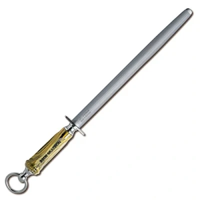 Bild av F. DICK Kokkärl stål Multiron oval 30 cm (handtag ergonomiskt, brynstål, ythårdhet över 65 HRC, slipverktyg för kockkniv) 76503300