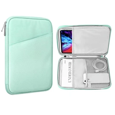 Bild av MoKo 9 11 inch Tablet Sleeve Case,Fits New iPad Air/Pro 2024, Air 5/4th 10.9, 10th Gen 9/8/7th 10.2,Galaxy Tab S8/S9 11,Protective Bag Carrying Case with Pocket,Mint Green
