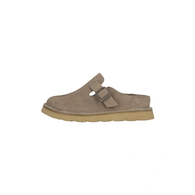 Bild av Clarks Solsbury Mule Slide Sandal, Grey Suede, 9,5 UK, Grå mocka, 44 EU