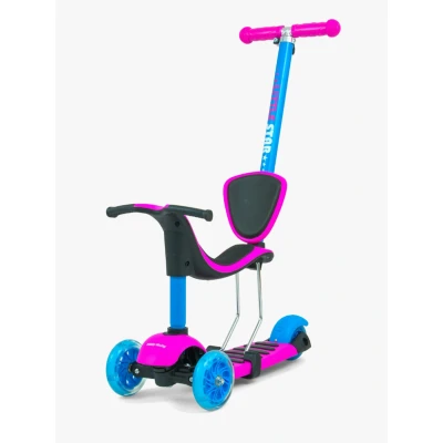 Bild av Milly Mally Little Star 3 i 1 Sparkcykel, Rosa/blå