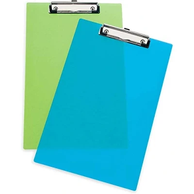 Bild av Urklipp i plast A4 brevstorlek robust hållbar kartong (2 pack)