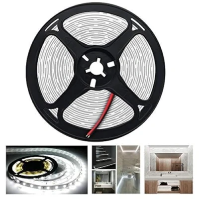 Bild av Arotelicht 5m LED remsa 5050SMD,24V ljusremsa,kallt vitt ljusband,IP20 dammtät, lämplig för inredning, butiksdekoration