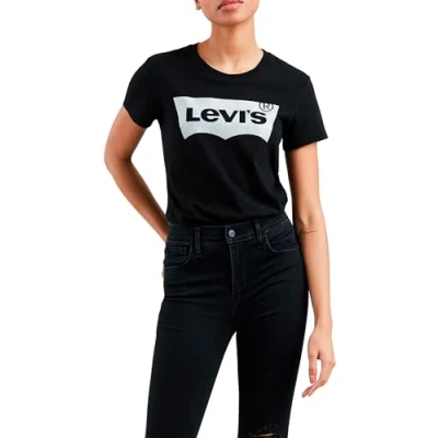Bild av Levi&#039;s THE Perfect TEE Tshirt med print, Storlek: Small, Black