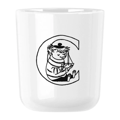 Bild av Rig Tig mugg Moomin ABC C, med bokstav, plast, vit, 200 ml, Z00706 C