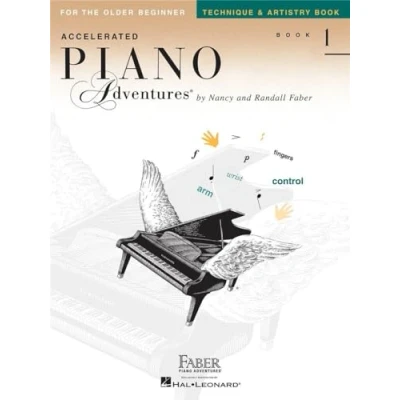 Bild av Nancy faber : piano adventures for the older beginner tech bk 1: Technique &amp; Artistry Book 1