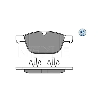 Bild av MEYLE 025 243 9920/PD Jeu de plaquettes frein PD Quality Essieu avant non préparé pour indicateur d&#039;usure avec tôle anti bruit VOLVO: XC60 I