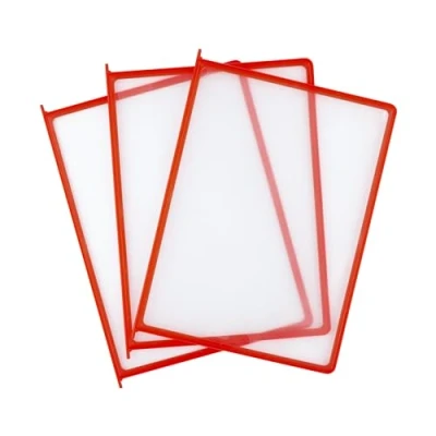 Bild av Leviatan Displaypanel A4, PP 10 pack, röd