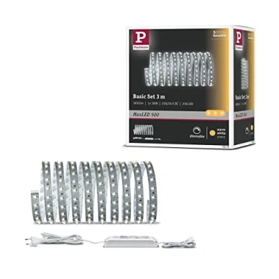 Bild av Paulmann LED rand, metall, helt, 20 W, silver