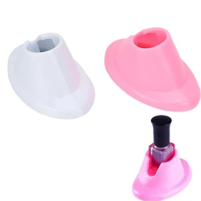 Bild av 2st Nagellack Flaskhållare, Mjuk Gummilack Flaskhållare Anti spill Stativ för Nagelsalong