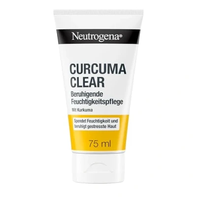 Bild av Neutrogena Curcuma Clear ansiktskräm, lugnande fuktkräm, oljefri, för oren känslig hud, 75 ml
