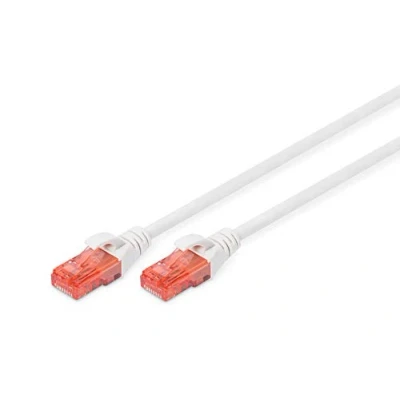 Bild av DIGITUS LAN Kabel Cat 6 2m RJ45 nätverkskabel UTP oskärmad kompatibel med 6A och 5e Vit