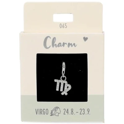 Bild av Depesche 11785 065 Charms Express gör det själv hänge för halsband och armband, jungfru, silverpläterade, som en liten gåva, Vanlig, Metall, Ingen ädelsten