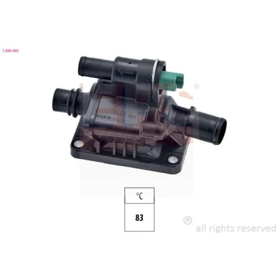 Bild av EPS 1.880.486 Thermostat d&#039;eau 83 Made in Italy OE Equivalent avec joint d&#039;étanchéite PEUGEOT: 207 3/5 portes, 206 307 portes
