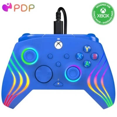 Bild av PDP Xbox Afterglow Wave Wired Controller Blå